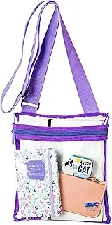 [360 DESIGN BOX] Clear Bag Stadium Approved Crossbody | Small Clear Bags for Women & Men to Stand Out in Style & Security at the Games, Events