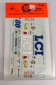 Slixx #9780ST/1242 1:24 Model Decals Joe Ruttman Craftsman LCI 80