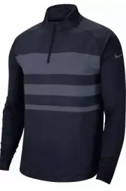 Nike Men’s Dri-Fit Vapor 1/4 Zip Long Sleeve Obsidian Golf Pullover XXL 2XL
