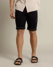 [Skylark] Skylark Men's Abseil Denim Shorts in Washed Black Size 36 36 Washed Black