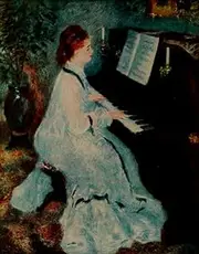Woman at The Piano 1875 Poster Print by Pierre-Auguste Renoir (24 x 36)