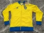 Adidas Mens Sweden 15 16 Anthem Soccer SvFF Sverige Jacket Size L Yellow