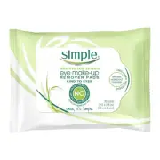 Simple Eye Make-Up Remover Pad, 30 Count (Pack of 3)