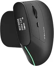 MV6DB Ergonomic Bluetooth Mouse, Wireless Vertical Mouse with OLED Screen