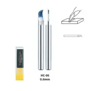 Dspiae 0.6mm Tungsten Steel Hook Broach (Scriber) Shank Dia: 3.175mm