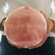 13.31LB top Natural pink rose quartz ball crystal sphere decoration healing