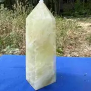 800g natural smoky citrine obelisk quartz crystal point healing gift