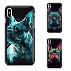 Lightweight Case For iPhone XS 11 12 13 14 15 16 Pro Max abstract french bulldog