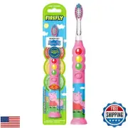 Firefly Ready Go Brush, Peppa Pig, Light Up Timer Toothbrush, Premium Soft Br