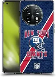 Head Case Designs Officially Licensed NFL Football Stripes New York Giants Logo Art Soft Gel Case Compatible with OnePlus 11 5G