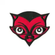 RED DEVIL Iron On / Sew On Patch Embroidered Badge Motif PT646