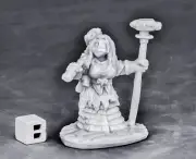 Reaper Miniatures Dwarf Forge Priestess #77571 Bones Unpainted Plastic Figure