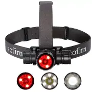 Sofirn HS21 Headlamp with Red Light, 2200 Lumen Led Bright Head lamp USB C Re...
