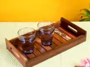 Handpainted Sheesham Wood Serving Tray