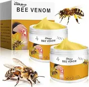 Wanban 2PCS New Bee Venom Professional Cream,Bee Venom Advanced Joint and Bone Cream, Soothing Provides for Neck,Waist,Back Hand Feet and Leg