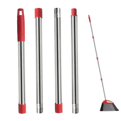Spin Mop Replacement Handle 4-Section Stainless Steel Handle Pole Stick Broom