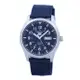 SEIKO WATCH 精工全日本製軍用第三代深藍色帆布帶自動機械腕錶 型號：SNZG11J1【神梭鐘錶】