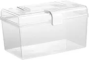 Amagogo First Aid Empty Box Container Practical with Handle Bin Multifunctional Organizer Storage Case for Outdoor Activities Sports, 20cmx13cmx11.2cm