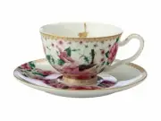Maxwell & Williams Teas & C's Silk Road Footed Cup & Saucer 200ML White