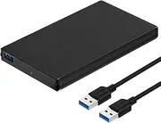 Sabrent [Upgraded Version Support UASP] Ultra Slim USB 3.0 to 2.5-Inch SATA External Aluminum Hard Drive Enclosure [Black] (EC-UK30)