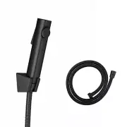 Toilet Bidet Spray Kit Hand Held Shower Head with Stainless Steel Hose Black