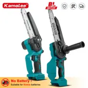 Kamolee 6 Inch 8 Inch Mini Brushless Electric Saw Rechargeable Chain Saw Wood Cu