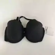 NWT Calvin Klein Black T Shirt Strap Padded Front Closure Bra 34DD
