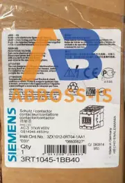 Siemens Sirius 3RT1045-1BB40 Contactor and Auxiliary Block /