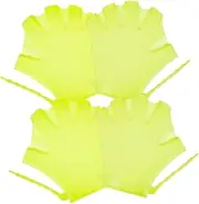 Kisangel Swim Training Gloves for Boys and Girls 4pcs Set Child's Swimming Paddles Diving Accessories Gloves Swimming Hand Covers
