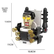 Moc Skibidi Toilet Action Figures Builing Blocks,skibidi Toilet Man Vs Monitor Man Tv Man Assembled Building Block Toys