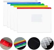 Pack of 20 A4/A5 A4 A5 Plastic Document Wallets for Folders/Shirts/Bag for Office/School A5 White