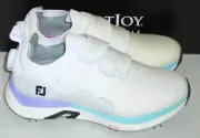 New in Box Women's Footjoy Hyperflex BOA Golf Shoes, White/Purple 7 Medium 98170