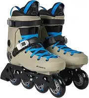 K2 Surge 84 Unisex Urban Inline Skates - Khaki/Blue / 11.0