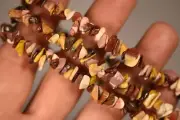 *MOOKAITE* Chip Bead Necklace 39.9g Tumbled Stone Healing Crystal Decisions