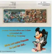 Disney Puzzle Phonecards "Mickey & Friends" from Germany 1993