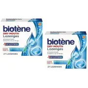 Biotene Dry Mouth Lozenges, Refreshing Sugar Free Mints, 27 Ea, 2 Pack