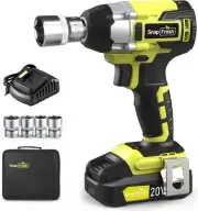 Cordless Impact Wrench, 20V 1/2” Brushless Impact Wrench W/ 335Ft-Lbs Torque Max