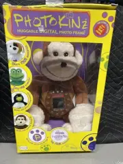 PHOTOKINZ 2007 Huggable Digital Photo Frame Toy - MONTY THE MONKEY - NEW NIB USA