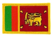 Patch Embroidered Patch Flag Sri Lanka Sri Lankan Thermoadhesive