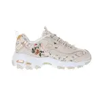 【SKECHERS】D'LITES 休閒鞋 老爹鞋 斯小花 小花 粉 奶茶 女鞋 -149639OFPK