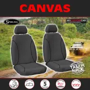 Jeep Wrangler JK Convertible 2007-2012 Canvas Grey Custom FRONT Seat Covers