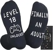 [Himozoo] Mens Calf-length Socks with Grippers Non-Slip Cotton Mens Birthday Socks One size For Him Birthday Gifts
