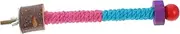 BESPORTBLE Parrot Perch Stand Bite Resistant Bird Perch with Rope Natural for Parakeets Budgies Promotes Coordination Balance Skills