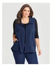 [Taking Shape] Polar Fleece Vest in Navy