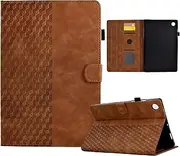 Tablet Case for Samsung Galaxy Tab A9+/A9 Plus 11 inch 2023 (SM-X210/X215/X216) with Magnetic Clasp Card Holder/Slots Stand Function PU Leather Flip Folio Wallet Cover, Brown