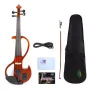 4 String 4/4 Full Size Silent Electric Violin for Adults/Beginner
