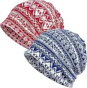 [WharFlag] Chemo Beanies Hat – Women Cotton Warm Hats Soft Slouchy Sleep Caps Headwear Turban Cancer Hat for Hair Loss