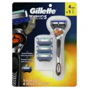 2X Gillette Fusion 5 ProGlide Men's Razor Handle w/4 Cartridges ~ Brand New!