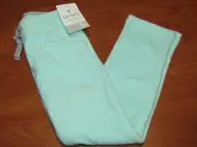 NEW CARTERS GIRLS KIDS PLAYWEAR LIGHT BLUE DRAWCORD LONG PANTS SZ 5