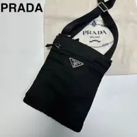 在飛比找蝦皮購物優惠-PRADA 肩背包 Tessuto 黑色 尼龍 日本直送 二